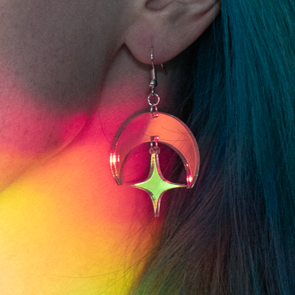 Celestial Star Earrings - view 2