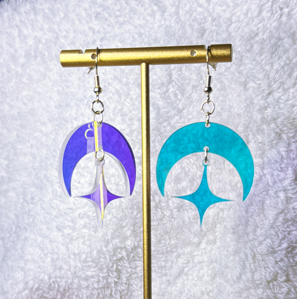 Celestial Star Earrings - view 4