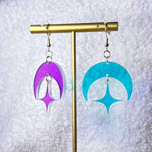 Celestial Star Earrings - view 5