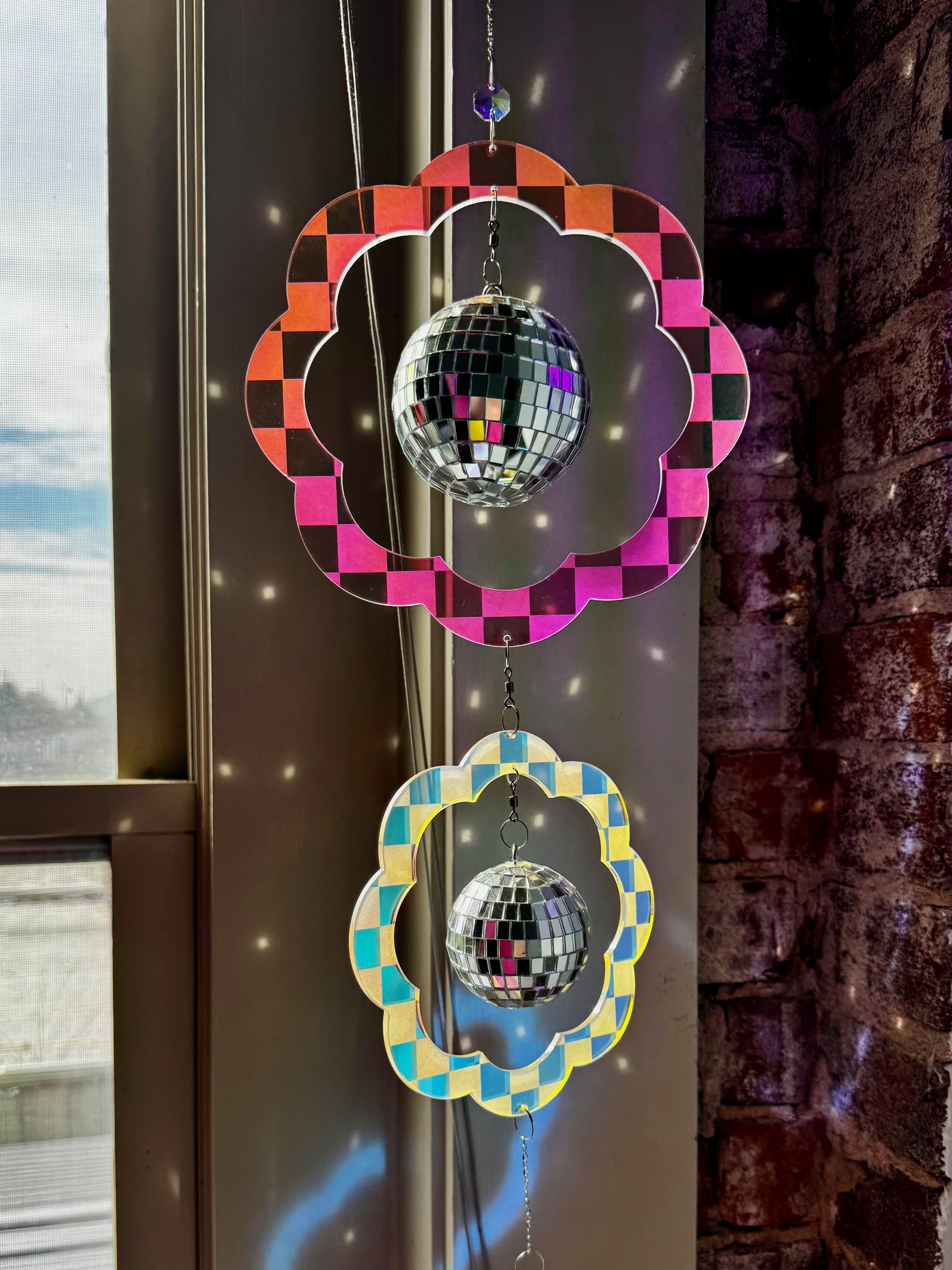 Disco Bloom Oversized Suncatcher